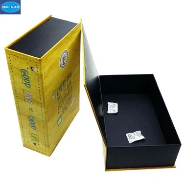 Caja de cartón con forma de libro a medida